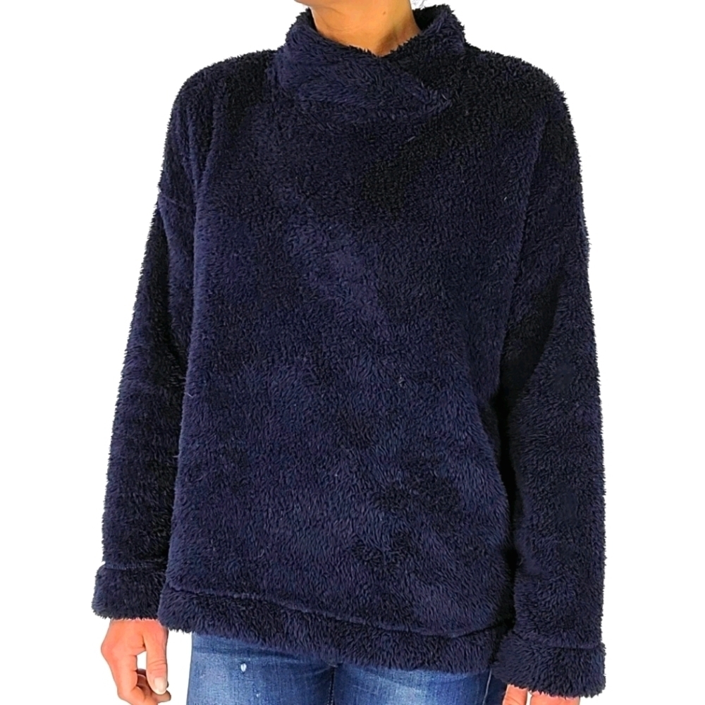 Jane and Bleecker Fuzzy Blue Sweater Size Medium